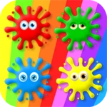 fun colors - arabic eng french android application logo